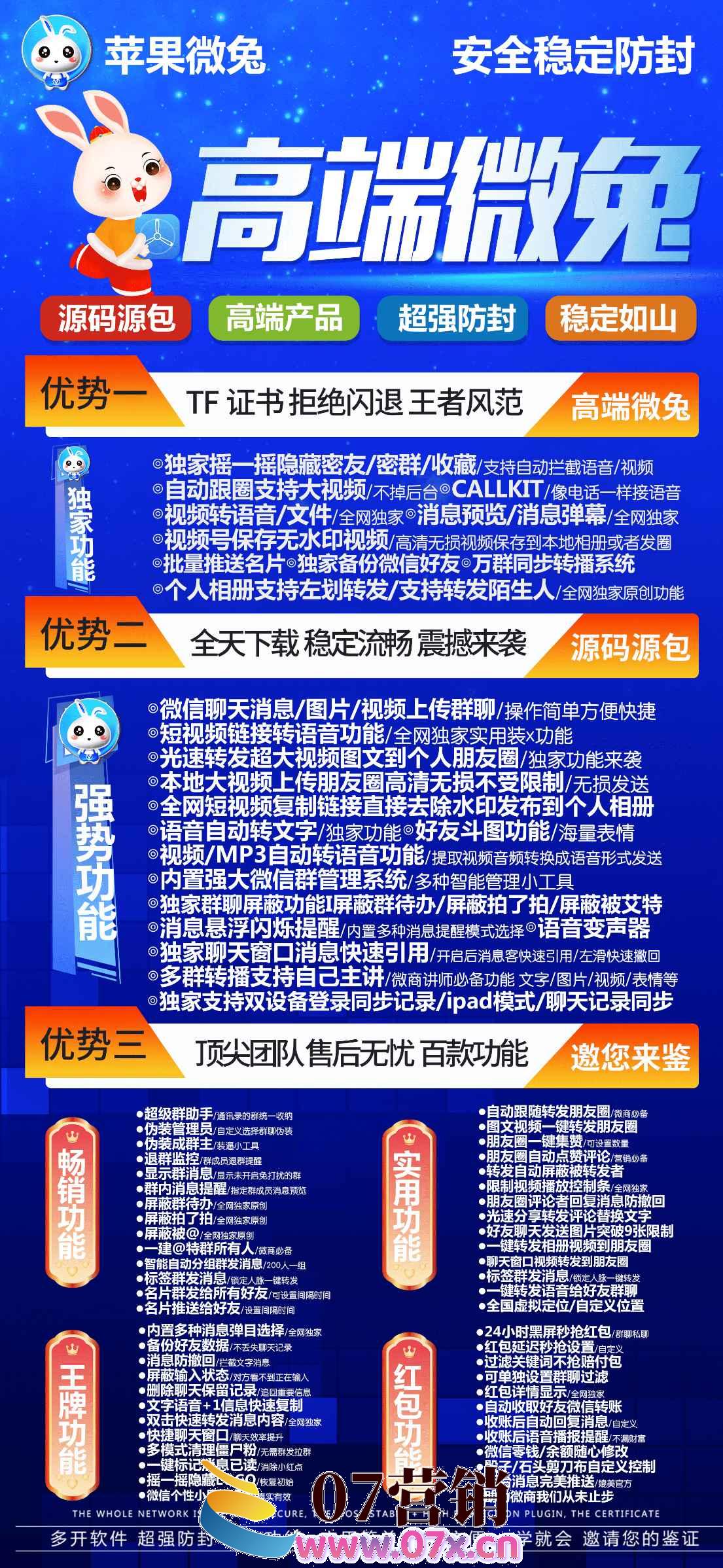 【苹果微兔多开ios微信分身官网】一键转发图文大视频兼容ios16系统稳定流畅支持语音转发虚拟定位红包秒抢微信群发《虚拟定位抢红包》