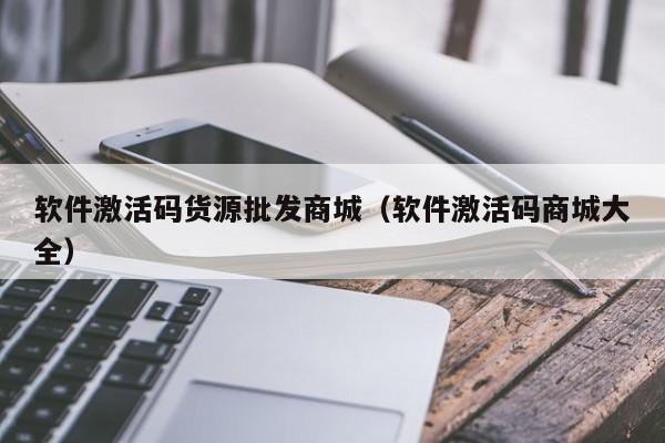 软件激活码货源批发商城（软件激活码商城大全）