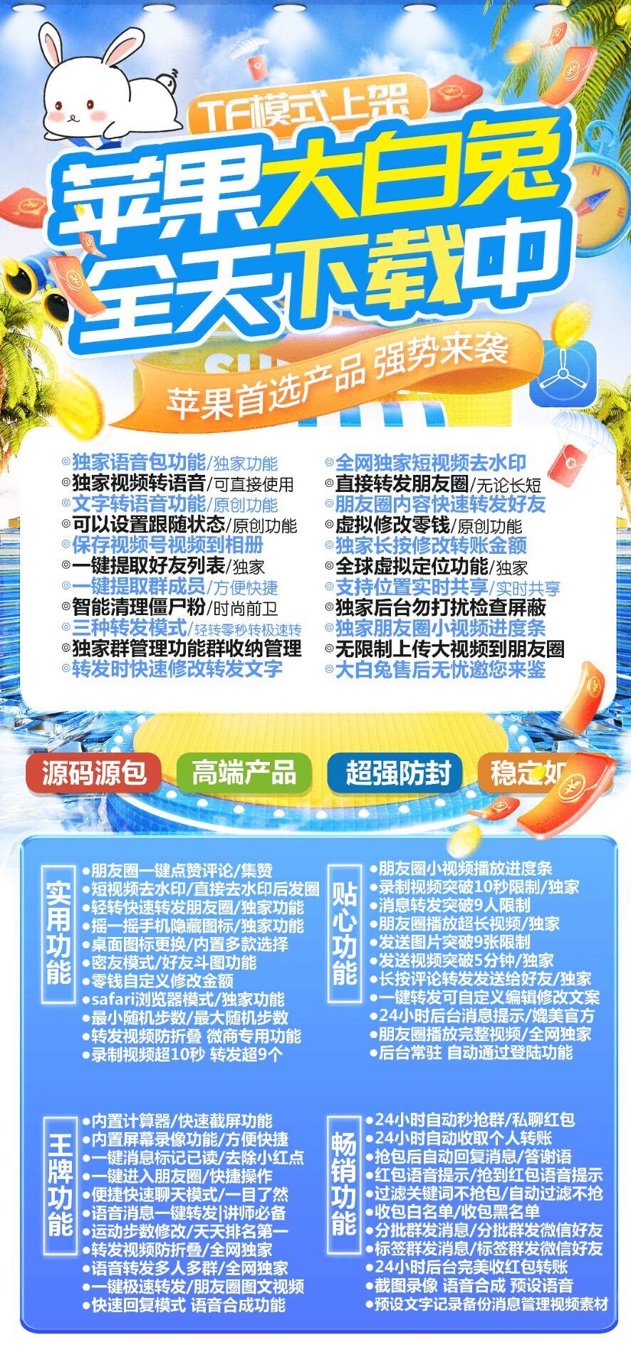 【苹果大白兔微信授权码分身软件兑换码下载使用说明视频】果大白兔能抢荭包不，苹果大白兔能修改步数么，苹果大白兔能摇色子呢